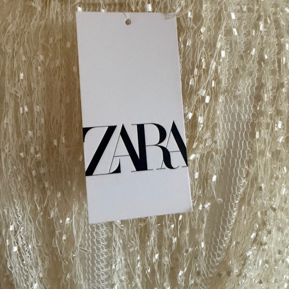 NWT Zara Fringe Dress Size Small - Picture 6 of 7